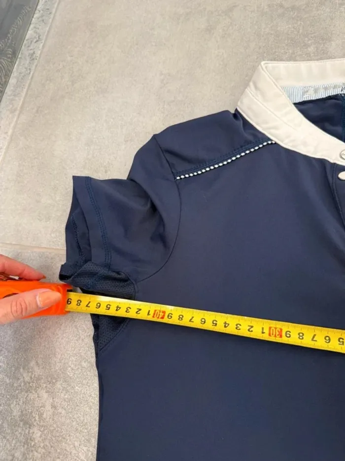 Polo d'équitation femme Cavallo marine taille 40 parfait état - photo numéro 9