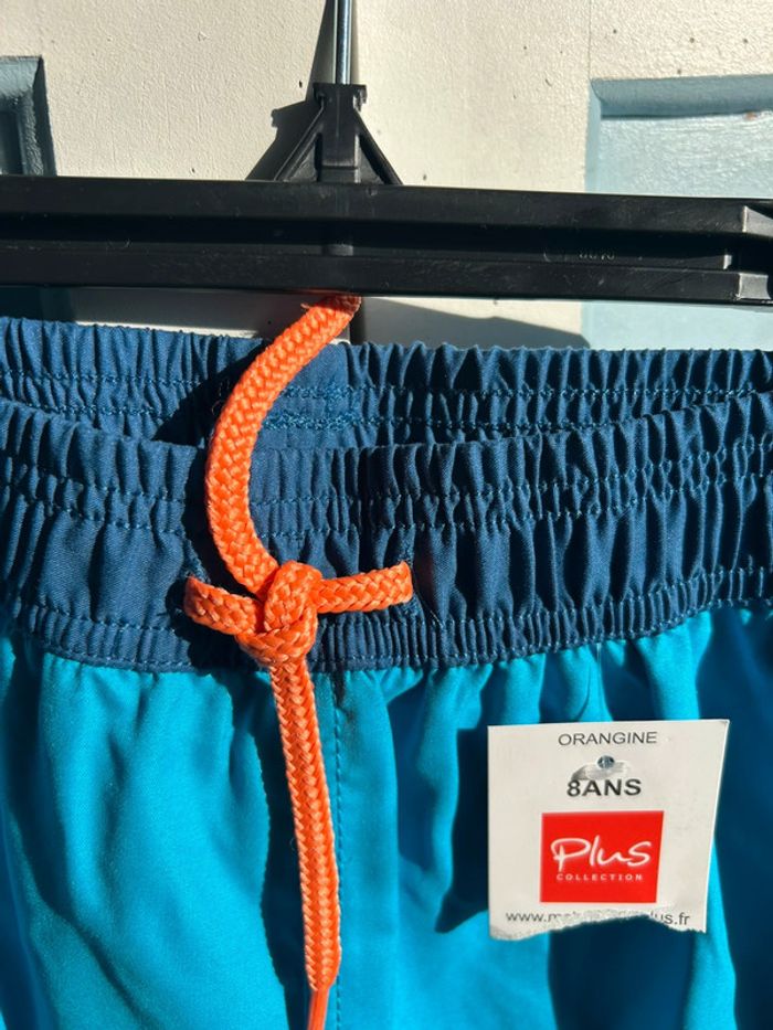 🌸💙 Très joli short de bain garçon 8 ans cordon orange neuf 🌸 - photo numéro 4
