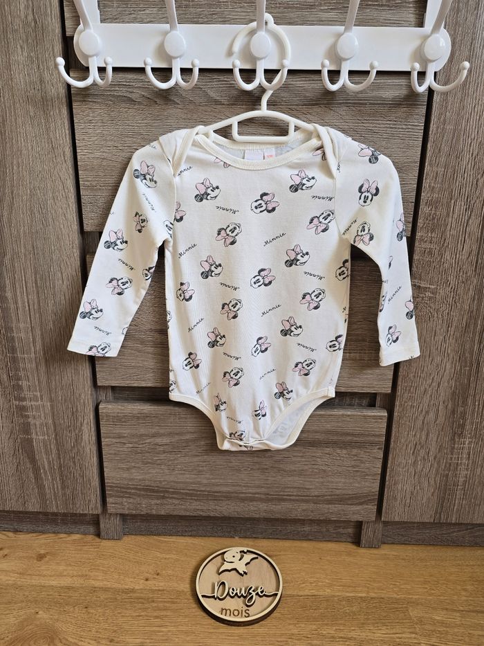 Vêtement Bébé Fille - 3 bodies - Disney - 12 mois - photo numéro 5