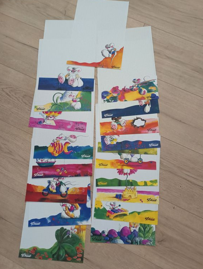 Lot diddl - feuilles diddl A4 n°2 à 20 inclus