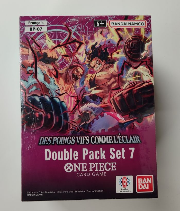 Double pack set 7 one piece op11 français des poings vifs comme l'éclair