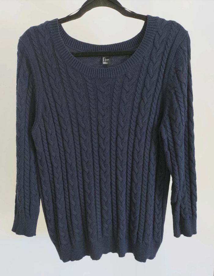 H&M pull marine L - photo numéro 2