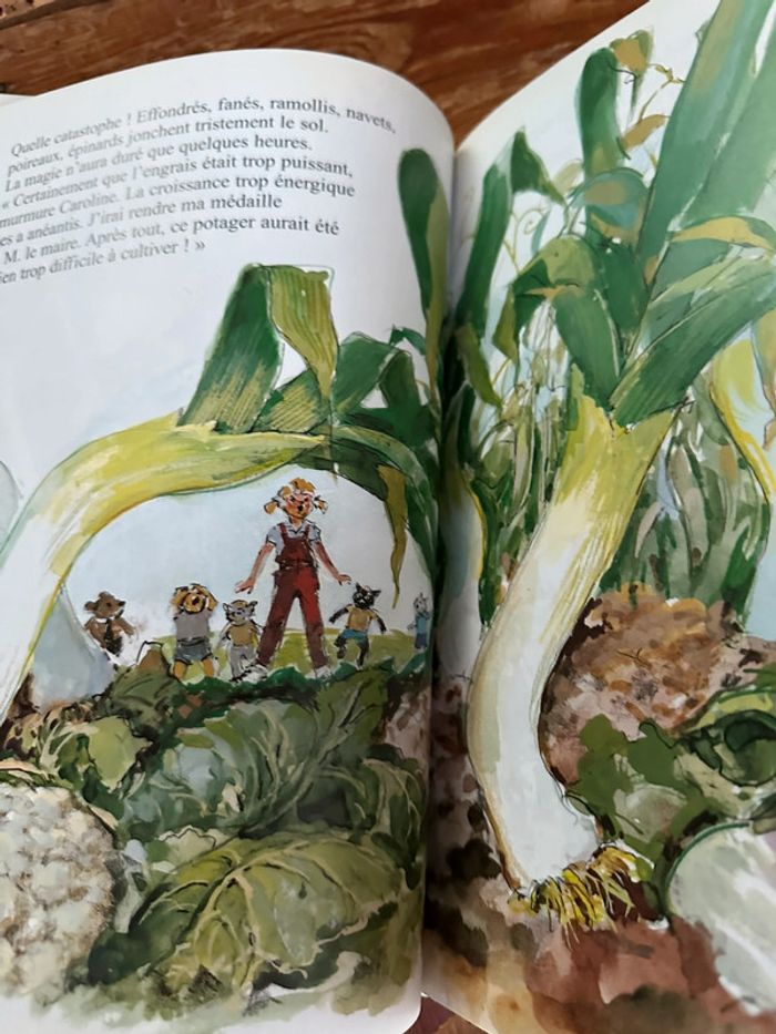 Livre vintage Pierre Probst Caroline et le potager ensorcelé jardin - photo numéro 3