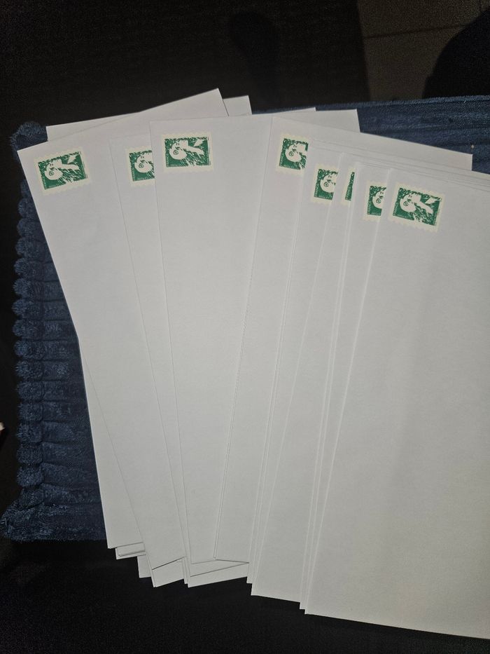 100 enveloppes timbrée jusqu'à 20g validité permanente