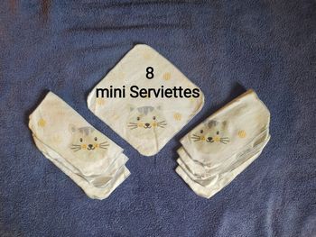 Mini Serviettes Chat x8