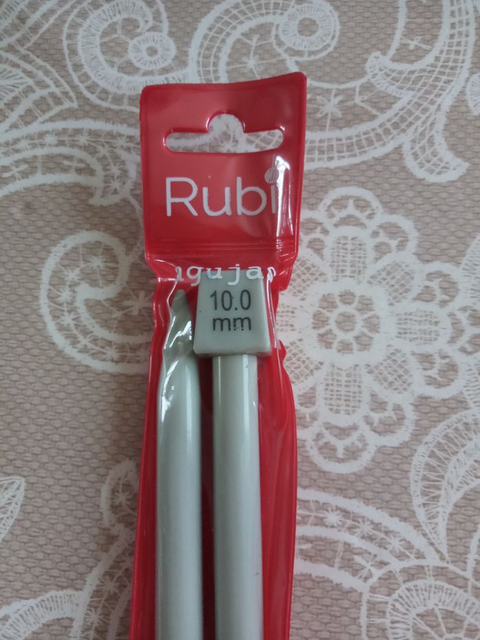 Aiguilles à tricoter 10mm "Rubi" - Neuves - photo numéro 2