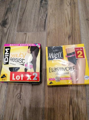 Lot collant dim well taille 4