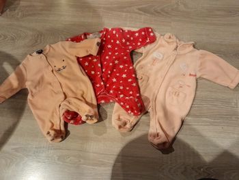 Lot 3 pyjama naissance