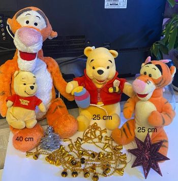 Lot de peluches Winnie/Tigrou