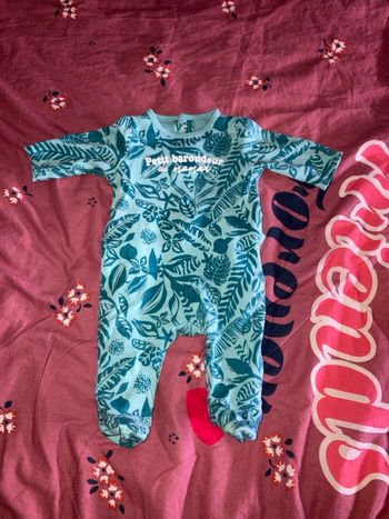 Pyjama vert Gemo 1 mois