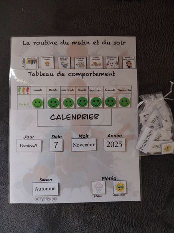 Spiderman 3 fiches son calendrier plus comportement plus ma routine