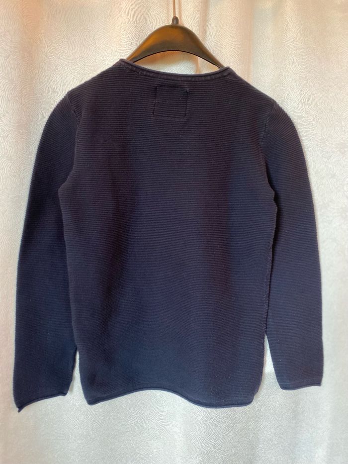 Pull basic garçon bleu marine 9/10 ans C&A - photo numéro 5