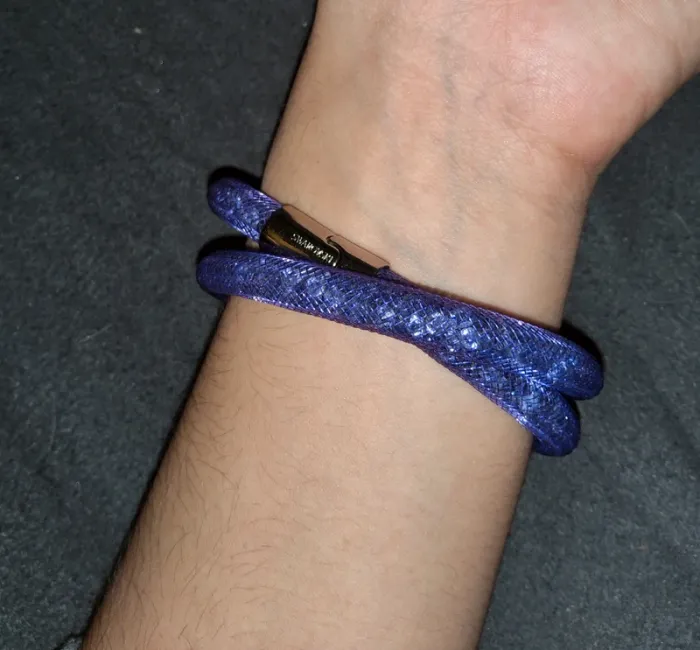 Collier swarovski violet scintillant - photo numéro 4