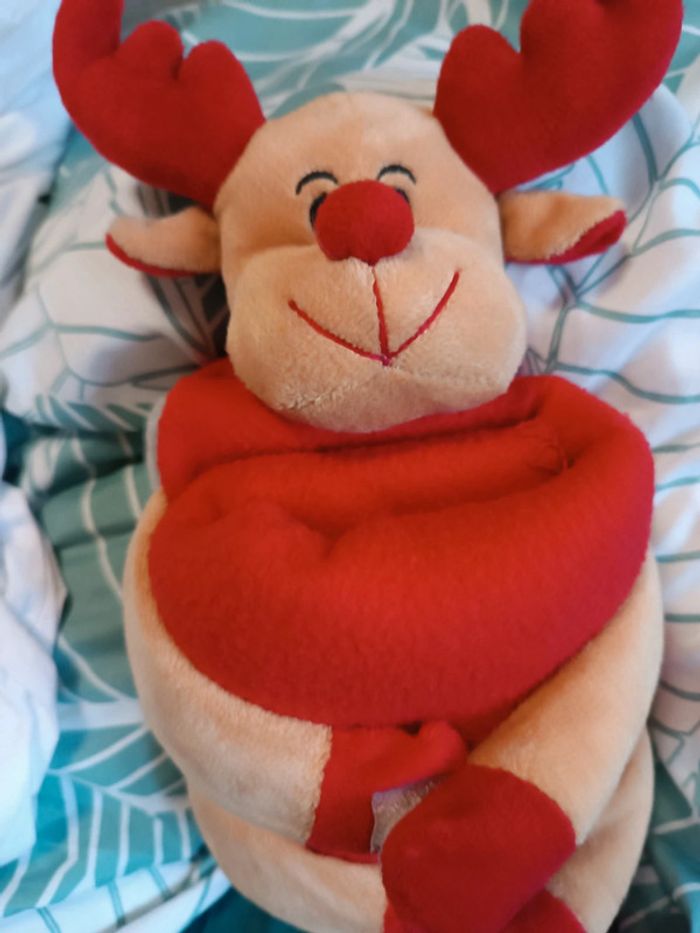 Peluche caribou+ plaid