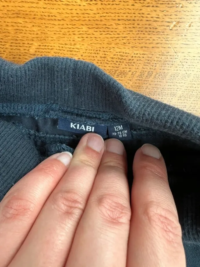 Pantalon bleu marine kiabi 12 mois - photo numéro 4
