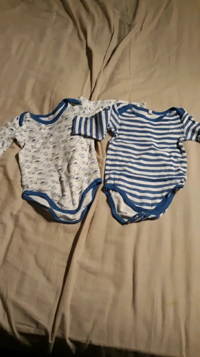 Lot de 2 bodys garçon 80 Cm