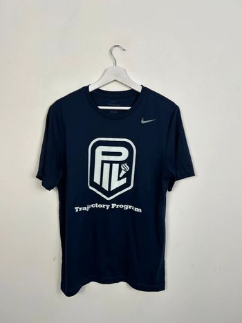T-shirt Nike Dri-FIT Marine & Blanc Homme M | Très Bon État | Sportwear Respirant | TN76