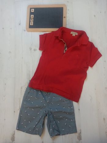 Ensemble short & polo / taille 4ans / tbe