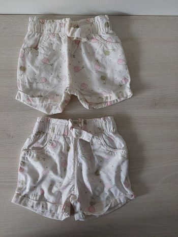 Lot de 8 shorts fille 12mois