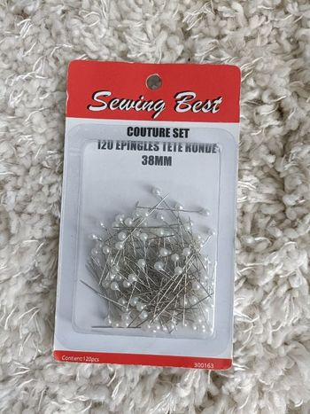 Lot de 120 épingles tête ronde