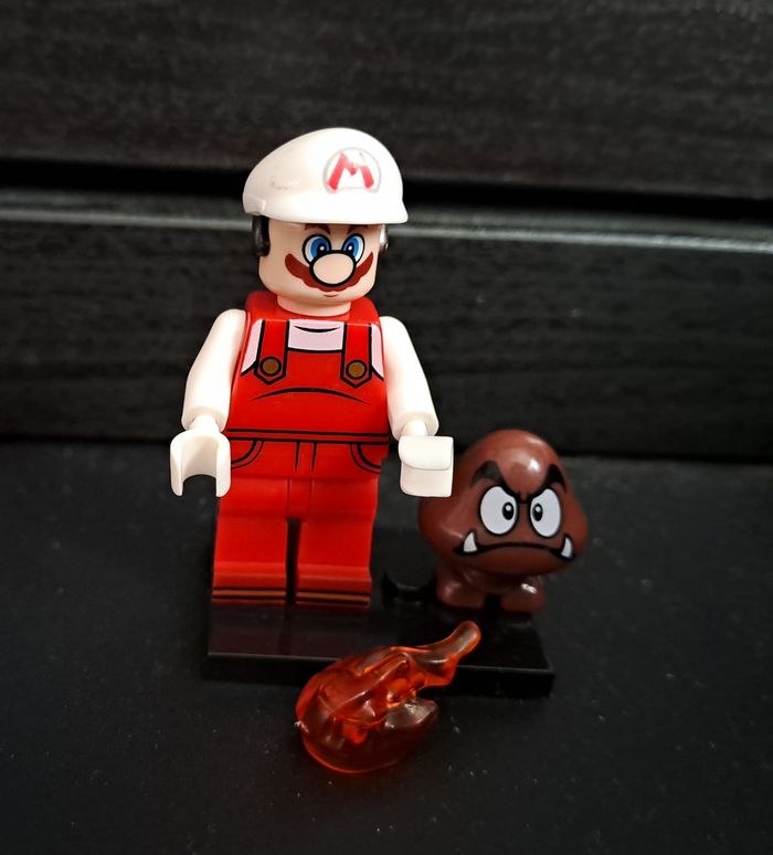 Figurine Mario blanc type Lego - photo numéro 3