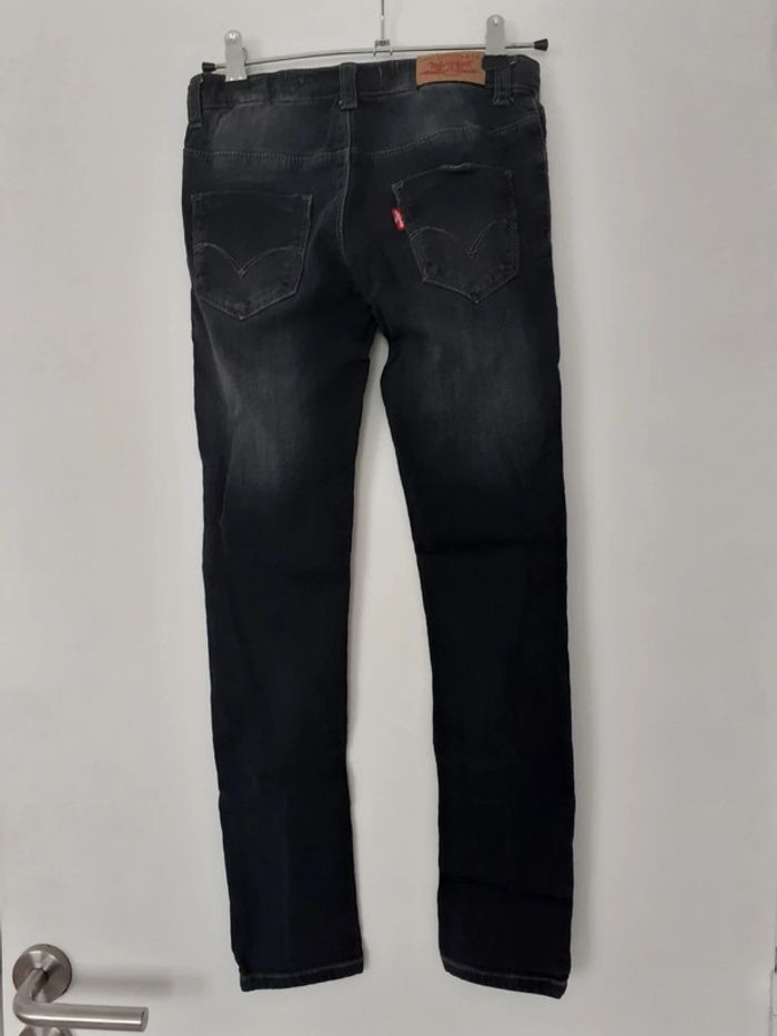 Jegging fille jean noir réglable 10 ans Levi's - photo numéro 3