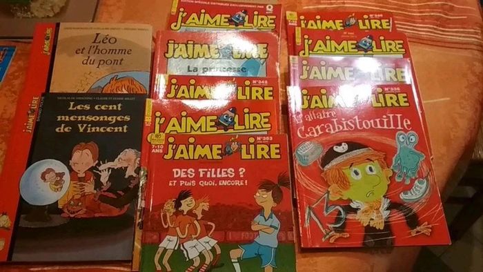 Lot de 12 j'aime lire