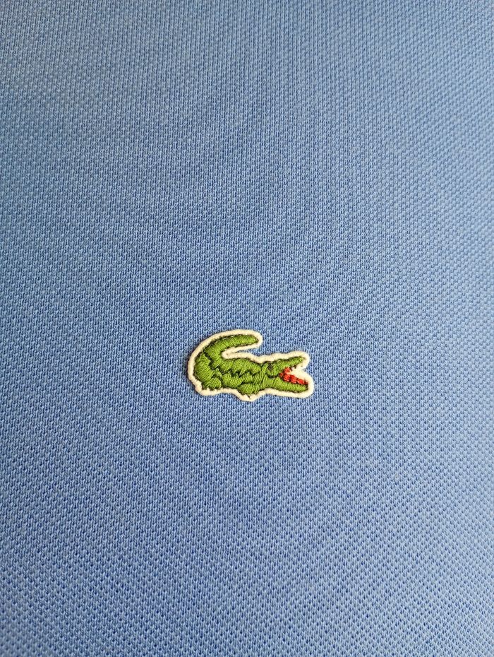 Polo Lacoste bleu clair – taille 4 (M) - photo numéro 2