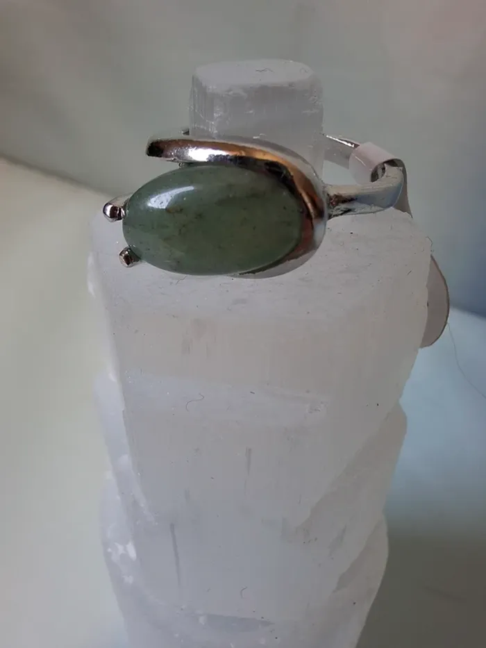 Bague en Aventurine verte - Taille 18 - photo numéro 2