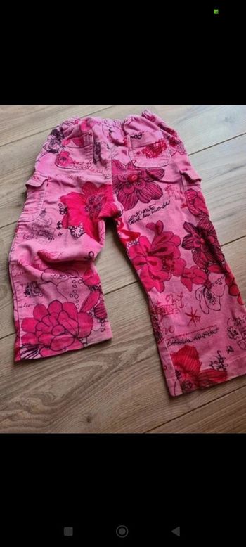 Pantalon patte def velours