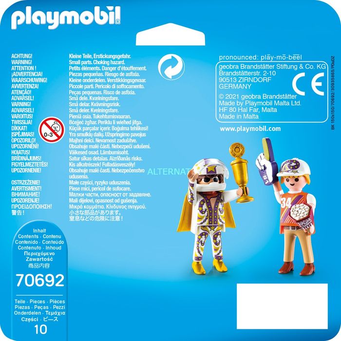 PLAYMOBIL 70692 Figurine miniature équipe moto - photo numéro 2