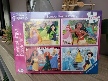 Puzzles 4x100 pièces disney Princess neuf