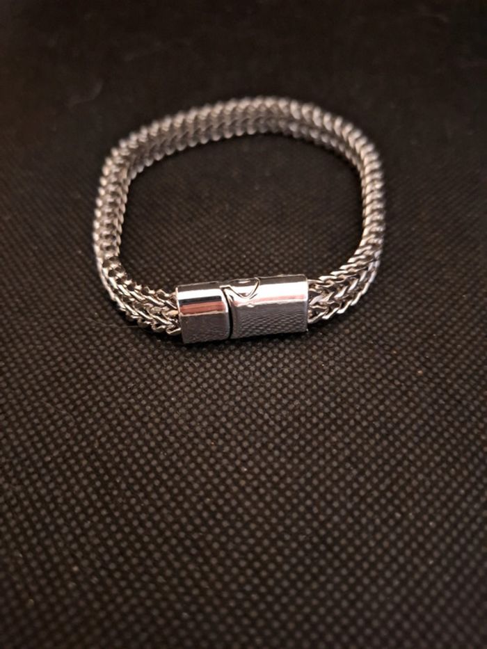 Bracelet acier inoxydable neuf avec etiquette pour hommes ou mixte - photo numéro 2