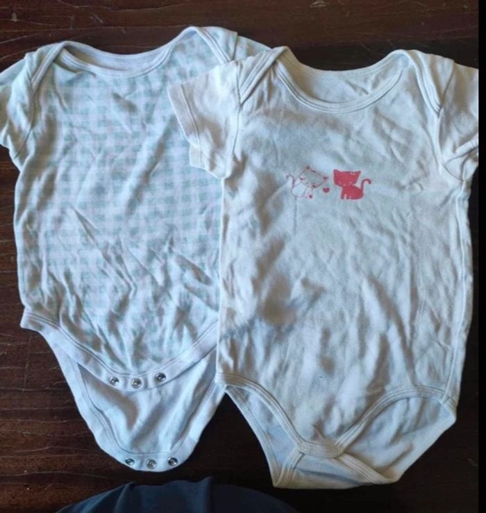 Lot de 2 body manche courte