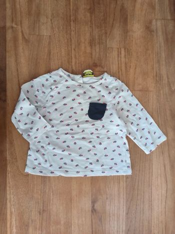 T-shirt Tao 9mois 71cm manches longues