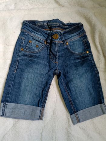 Bermuda en jean avec revers