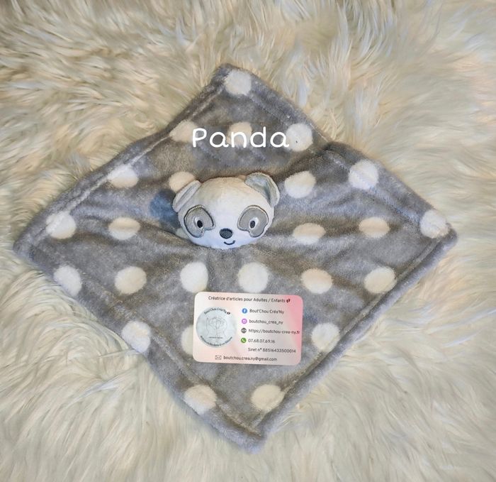 Doudou Panda brodé