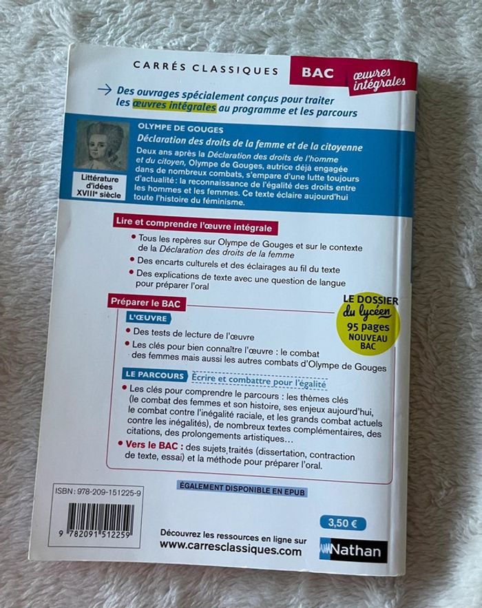 Livre Déclaration des droits de la femme et de la citoyenne - photo numéro 2