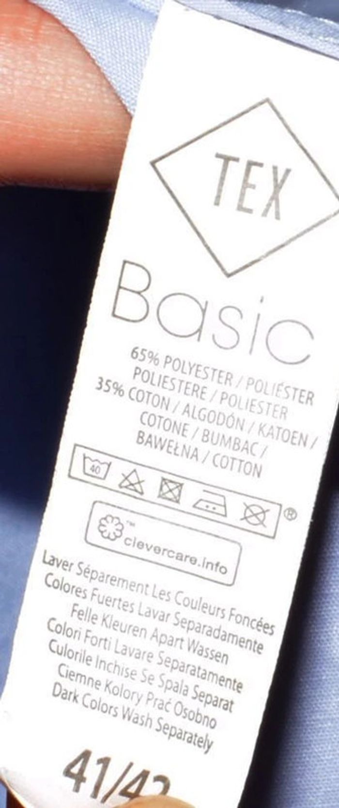 chemise homme bleu clair uni manches courtes taille 41/42 régular - photo numéro 3