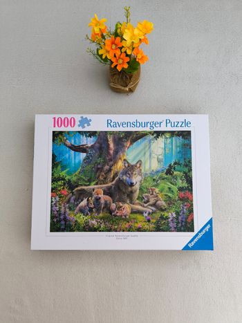 Puzzle Loups dans la forêt Ravensburger 1000 pièces