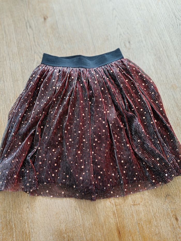 Robe rouge métallisé