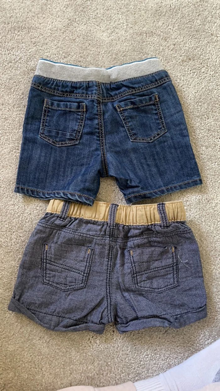 Lot de 2 short jean bébé garçon 6 mois obaibi - photo numéro 2