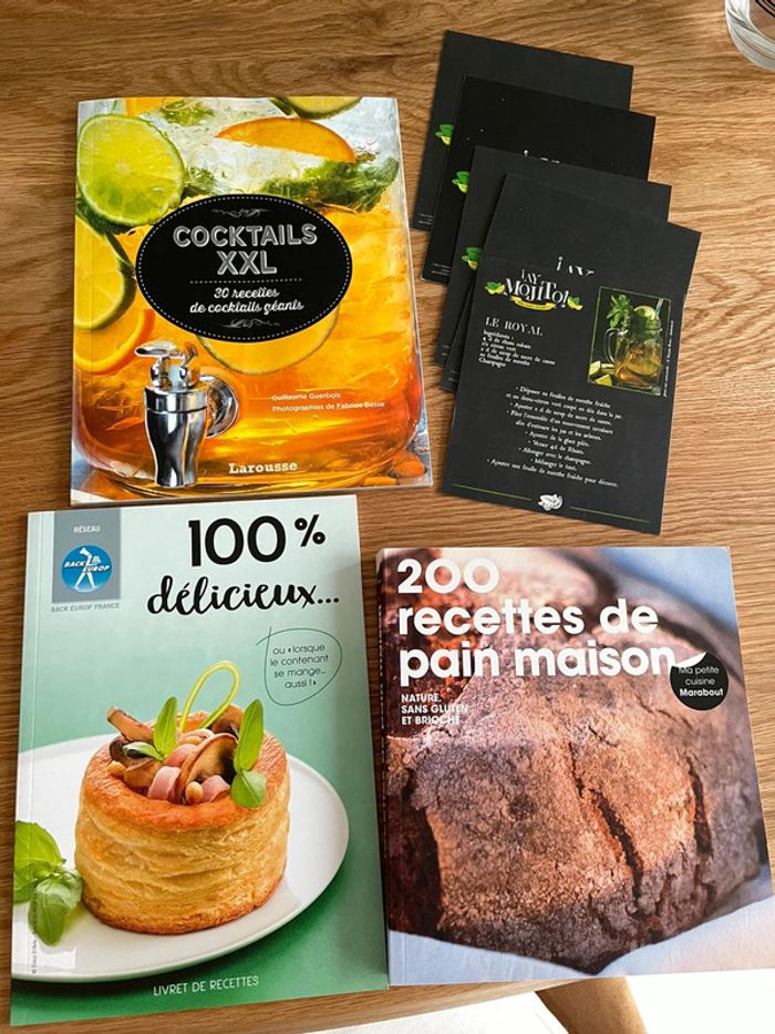 Lot de livres de cuisine neufs