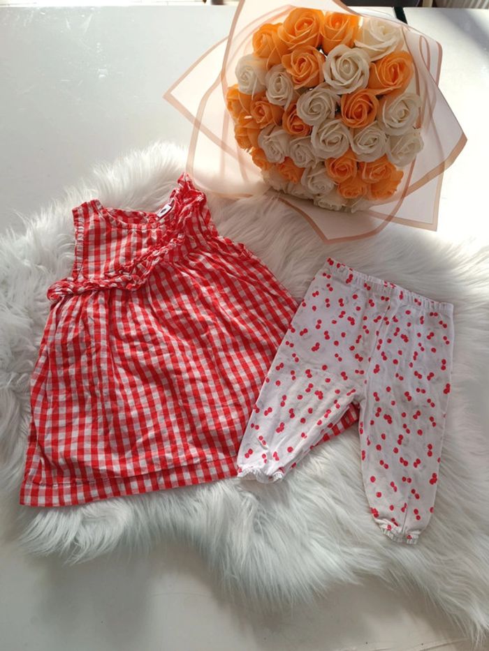 Magnifique ensemble printemps été bébé fille 🍒