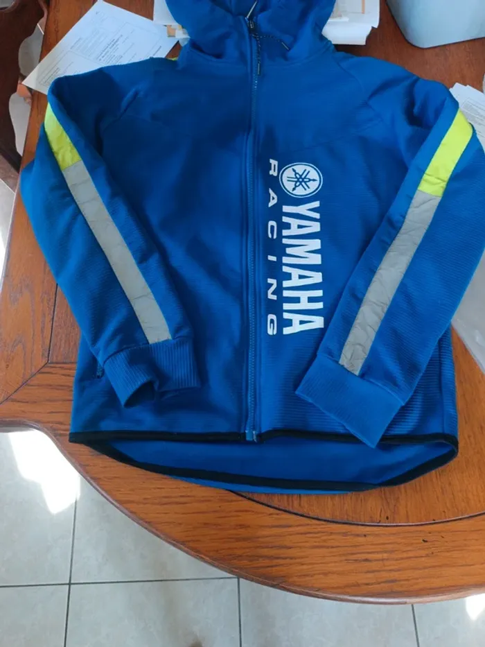 Veste bleue à capuche Yamaha S - photo numéro 4