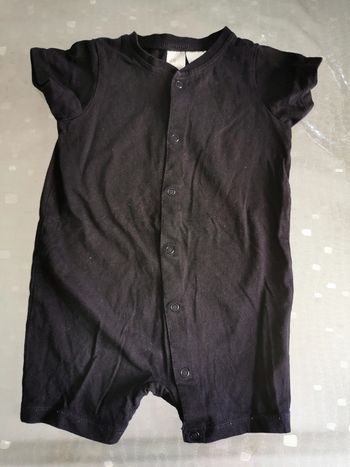 Combi short bébé bleu marine