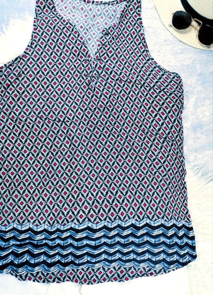 Top débardeur fluide avec décolleté en V à épingles- T.M/L ou T.38/40 🖤 - photo numéro 3