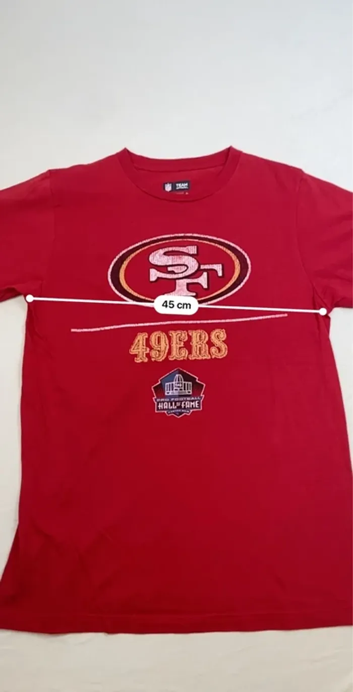 T-shirt imprimé sport USA, homme, été, NFL, rouge , M, SF - photo numéro 6