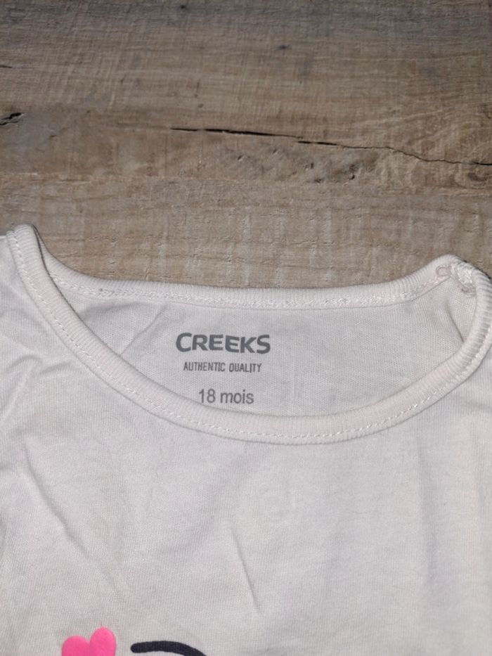 Tee shirt manche courte débardeur fille 18 mois - photo numéro 2