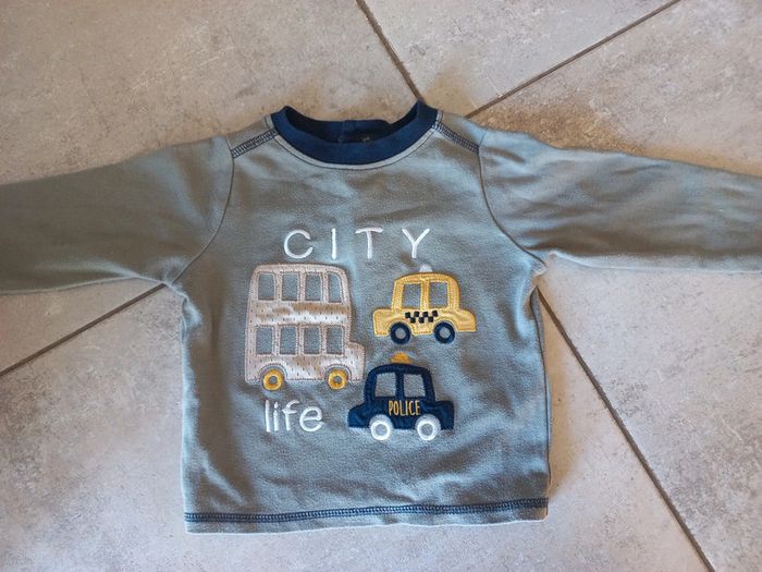 Tee-shirt manches longues 12 mois kaki